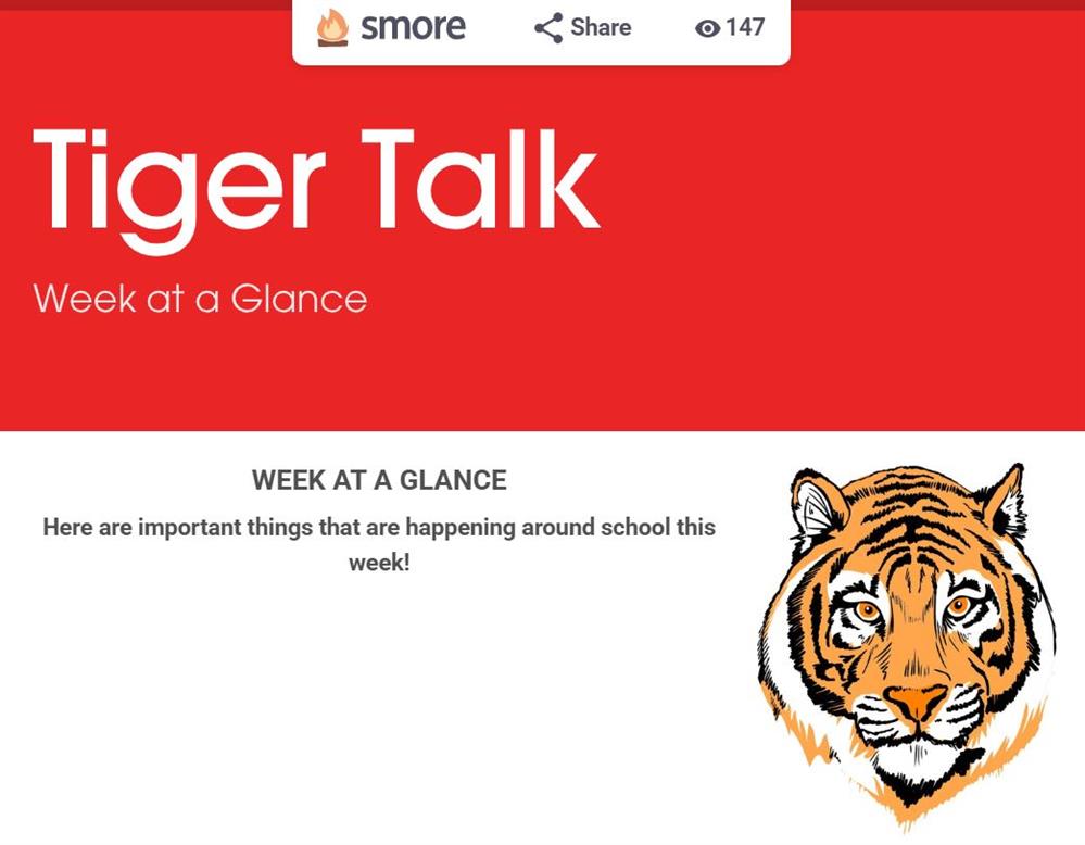 Tiger Talk Parent Newsletter